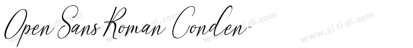 0penSansRoman Conden字体转换 0penSansRoman Conden字体转换